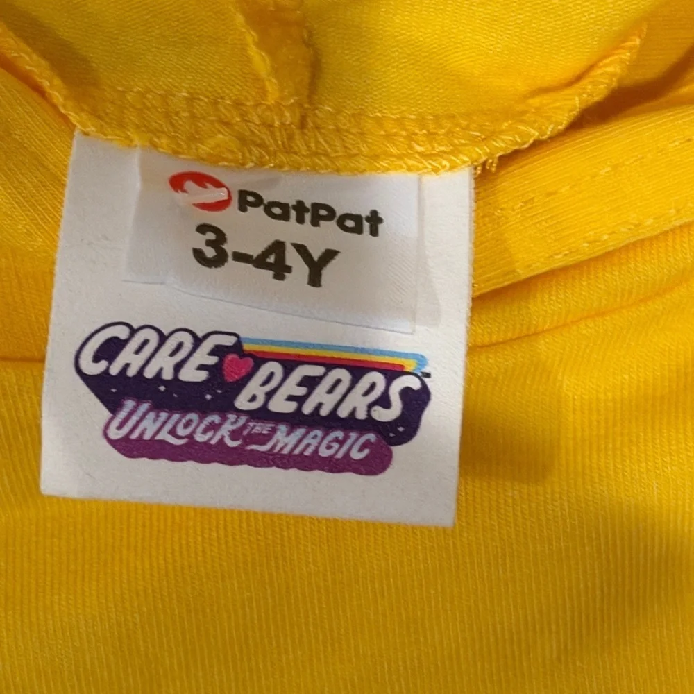 Care Bears Boys Funshine Bear 2 Piece Hoody and Sweatpants Set Size 3/4